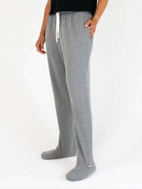 Feejays Gray Footed Pajama Pants Loungewesr Size Small